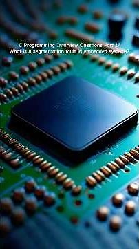 C Programming Interview Questions Part 17: What is a segmentation fault in embedded systems?