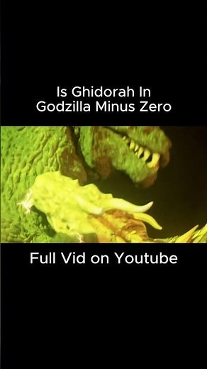 King Ghidorah is in Godzilla Minus Zero