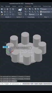 Auto CAD 3D Drawing #autocadblocks #engineering #3ddrawing #3dmodeling