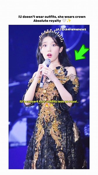 IU concert outfits always makes her look like a royal princess 🔥 #iu #new #shorts #jieun