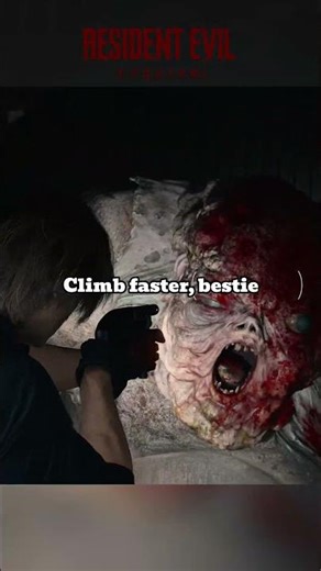 Imagine being this slow... RIP The Chunk 💀🪜- Resident Evil Requiem #shorts #gaming #residentevil