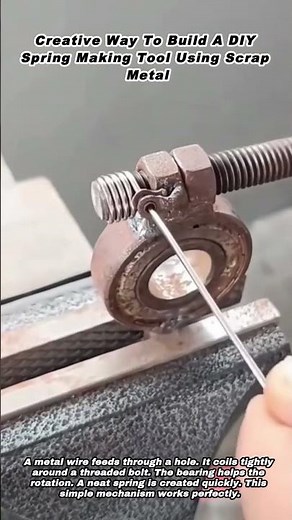 Creative Way To Build A DIY Spring Making Tool Using Scrap Metal