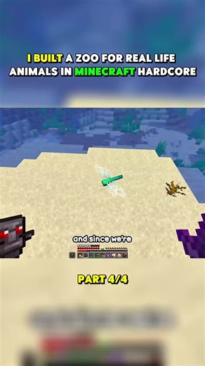 Building a Real-Life Zoo in Minecraft Hardcore