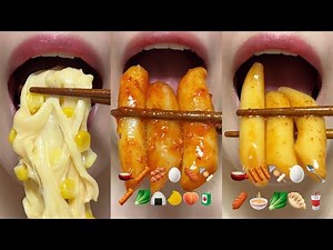 asmr CHEESE & TTEOKBOKKI MUKBANG REMIX eating sounds
