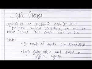 Logic Gates Explained | AND, OR, NOT & More in Simple Way