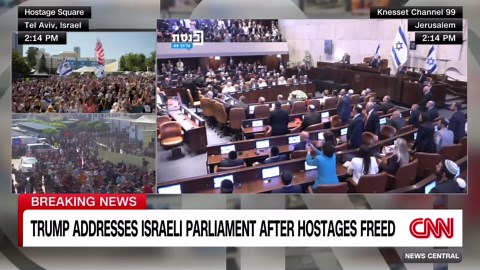 Two Knesset members removed during Trump’s speech