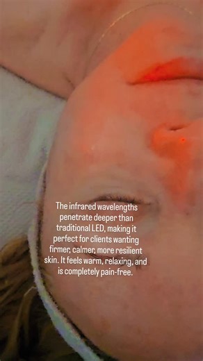 This gentle, non-invasive treatment works beneath the surface of the skin to:  Boost collagen production  Reduce inflammation  Accelerate healing  Soothe redness and irritation  Improve overall skin texture and glow. Your skin does so much for you… give it the love it deserves. Add LED infrared to your next facial and feel the difference.  #infrared #led #facial #non-invasive | Nirvanna Lux Beauty | Facebook