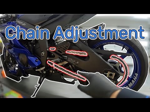 Yamaha R6 - Chain Adjustment (How-To)