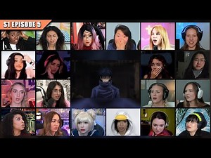 [Girls React] Jujutsu Kaisen Season 1 Episode 5 Reaction Mashup | 呪術廻戦