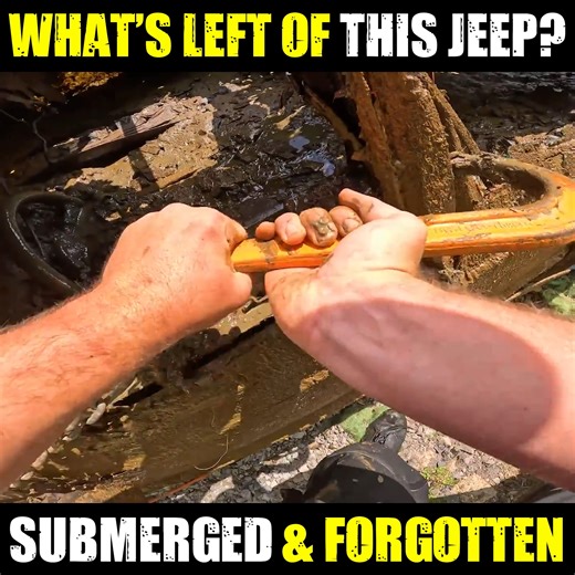 Time to Pull It Out! #classicjeep #submergedvehicle #recoveryteam | Wrecked & Recovered