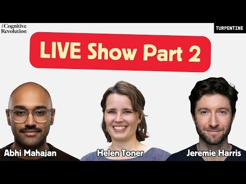 Approaching the AI Event Horizon? Part 2, w/ Abhi Mahajan, Helen Toner, Jeremie Harris, @8teAPi