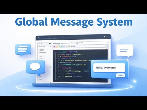 Making Advanced Global Message System | Roblox studio lite