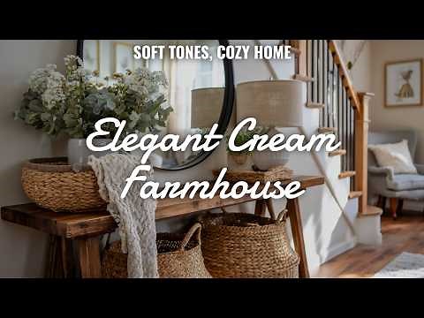 🤍 Cozy & Charming Farmhouse Style: Cream Color Palette for a Warm Home Makeover