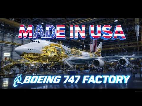 How Boeing 747 Airplanes Are Built in USA Inside The World's Largest Factory