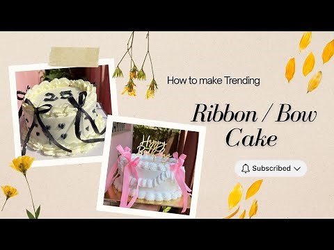 Ribbon Cake | Bow cake | Trending cake design