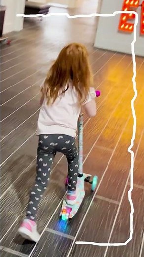 Scooter TRiCKS with Adley!! Spacestation Shred Sesh & Dance Party! new A for Adley merch! #Shorts