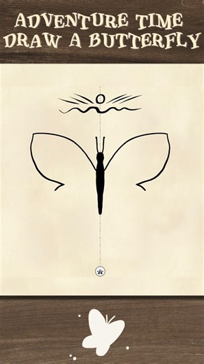 The Easiest Butterfly in the World! Adventure Time Style 🦋✨🎨