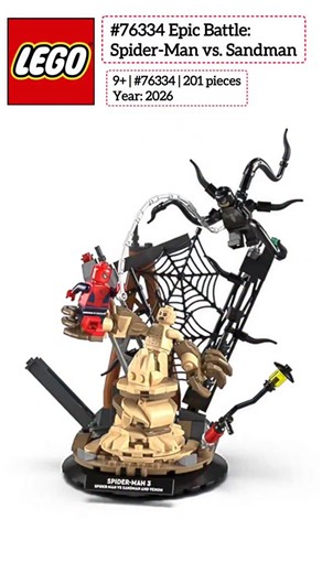 Lego Mania on Instagram: "#Lego New Set - #76334 Epic Battle: #Spider-Man vs. #Sandman"