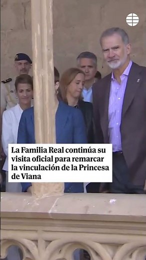 Los Reyes y la princesa Leonor visitan el Palacio Real de Olite en Navarra durante su viaje oficial