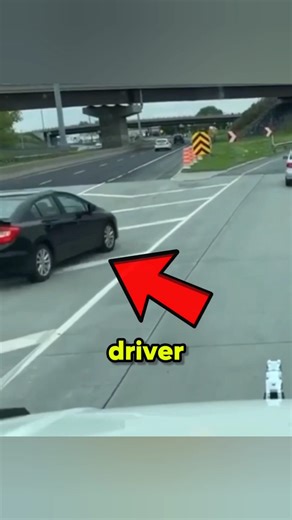 Driver Gets Instant Karma 😂 #dashcam #car #roadrage #driver #karma #RoadSafety | Dash Crash Cam