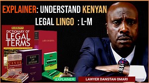 Episode 5: Meaning of Legal Terms Starting with Letter L This episode of Court Helicopter’s legal Explainer dives into common courtroom vocabulary starting with the letters L and M. Lawyer Danstan Omari simplifies complex legal jargon such as laches, legal age, legal aid, liability, lien, and litigant, and moves on to concepts under M including maintenance, mistrial, moot, and motion. The explainer gives real-life examples to help the public understand how these terms apply in Kenyan court proce