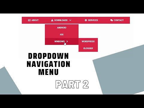 How To Create A Dropdown Navigation Menu For Blogger - Part II