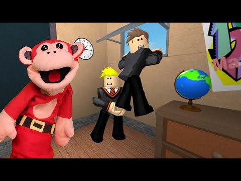 El Mono Juega: ESCAPE DE LA ESCUELA - ROBLOX - El Mono Sílabo #gameplays #monosilabo
