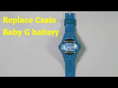 Replace Casio Baby G watch battery