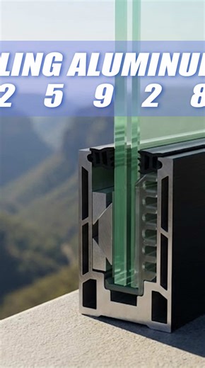 Aluminum Glass Base Channel for Modern Architecture