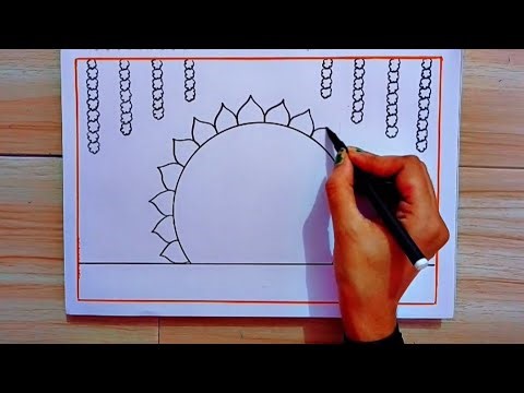 Diwali Drawing /Happy Diwali Poster Drawing / Diwali Festival Drawing / Happy Diwali Drawing