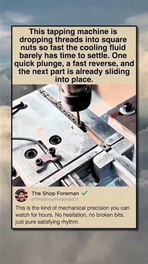 SATISFYING HIGH SPEED METAL TAPPING