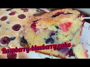 Blueberry-Raspberry cake/ simple but delicious fruity cake #TYTVs