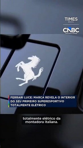 Ferrari Luce: brand reveals the interior of its first all-electric supercar #shorts