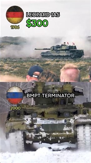 Russia’s BMPT Terminator vs Germany’s Leopard 1A5: The Ultimate Tank Showdown