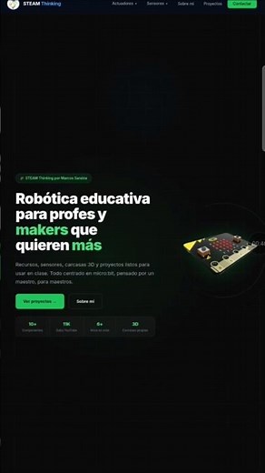The educational robotics website I'm creating #robotics #microbit #maker #shorts #stemlearning