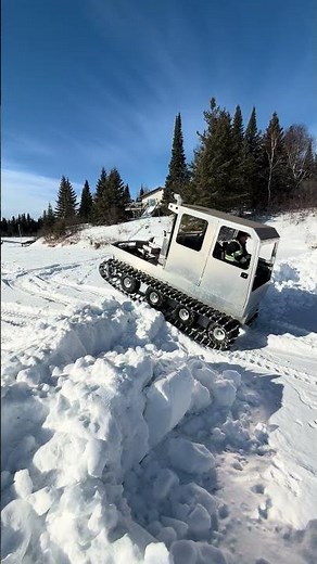 My Homemade Vehicle is a BEAST!!!! #custom #diy #snowcat #turbo #tracks