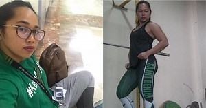 How does student-athlete Hidilyn Diaz balance her training and studies?