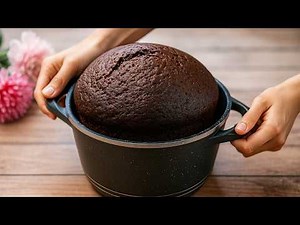 Chocolate cake without oven at home | Just mix everything and cook on the stove!