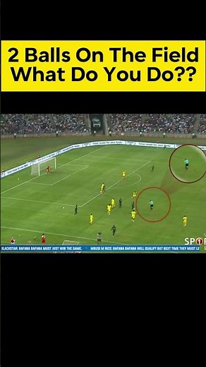 Victor Hlongwane: If the second ball does not interfere with play, then the play continues