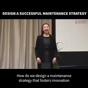 6.1K views · 34 reactions | Creating the new is often more alluring than maintaining the old. But MBA student Lauren Bilbo reminds us: “Maintenance enables innovation. Without maintenance, we can't create the [things] that introduce lasting positive change into the world.” This video is from LOWkeynotes: Student presentations on ideas that change lives, organizations, and the world. https://bit.ly/3E4hWa0 | Stanford Graduate School of Business | Facebook