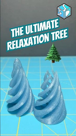 Mesmerizing! 3D Printed Twisted Fidget Tree 🌪️ | Satisfying Spin