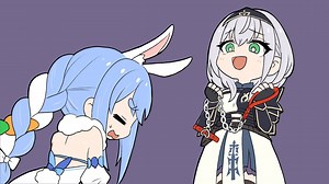 【手描き】ノエぺこカジノバトルで負けてノエルに飼われてしまうぺこら