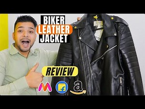 Leather Biker Jacket 2025 Review 🔥 | Best Budget Leather Jacket for Men on Flipkart! 😎🧥