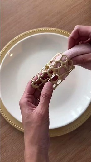 Easy DIY napkin rings using hot glue! ✨ Perfect for elevating your table setting.