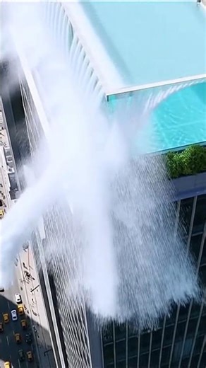 Rooftop Swimming Pool Catastrophe! 🌊 #viralshort #ai #sora2