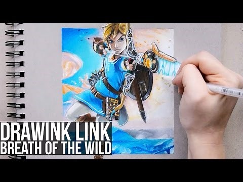 Drawing Link From The Legend of Zelda - Breath of the Wild