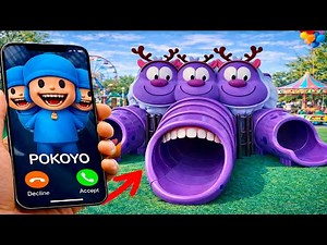 CURSE of Mr GIANT POCO SLIDE - story about mr DEER MONSTER transformation in DOUBLE SLIDE