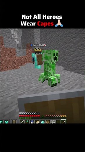 Not All Heroes Wear Capes 🙏🏻 #minecraft