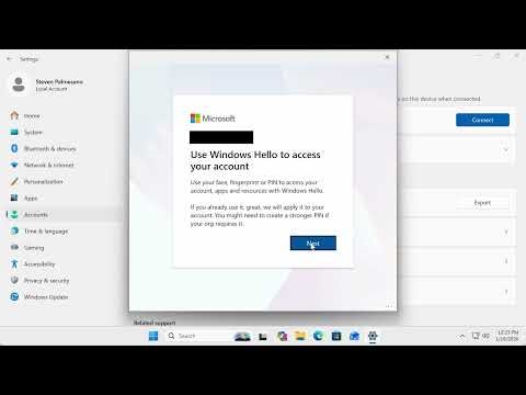 Enroll Windows device: Settings - Access work or school