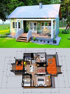 🌿 Dream house plan. Build your dream home today! #houseplans #dreamhome #budgetfriendly 🌿 #dreamhouse 🏡ℂ𝕋𝕋𝕆💚 | Dream House